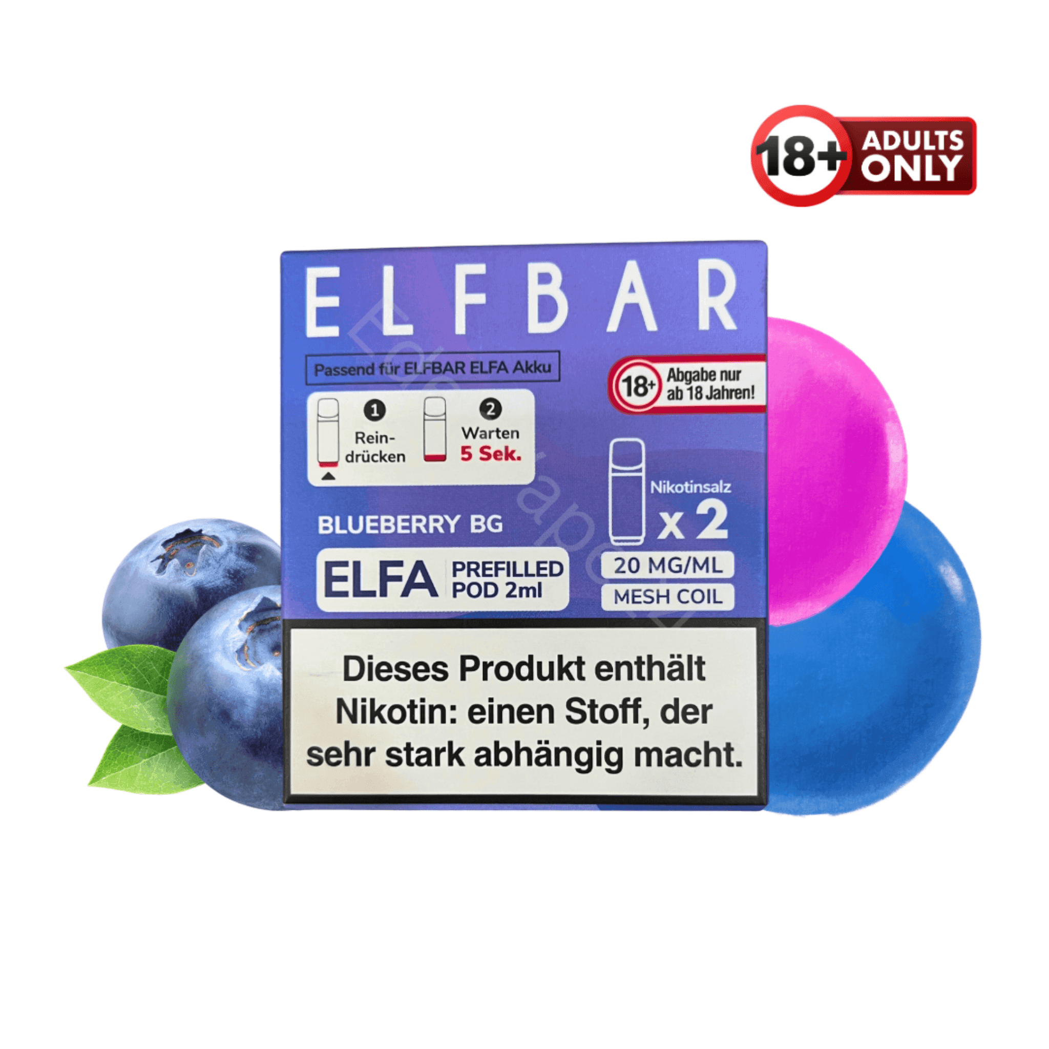 Elfbar ELFA Pod - Blueberry BG - EdenVape24